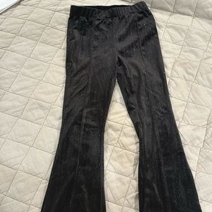 Zara velvet flare pants size 8